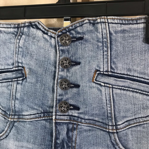 Vigoss Women’s 28 5/6 Capri Cropped Jeans High Waisted Button Fly Jeans. Y2K - Picture 3 of 11